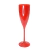 TAÇA CHAMPANHE VERMELHA SÓLIDA