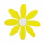 FAIXA FLOR MARGARIDA AMARELO CLARO 2500MM - Loja Festejando