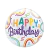 BALAO HAPPY BIRTHDAY TRANSPARENTE COLORIDO