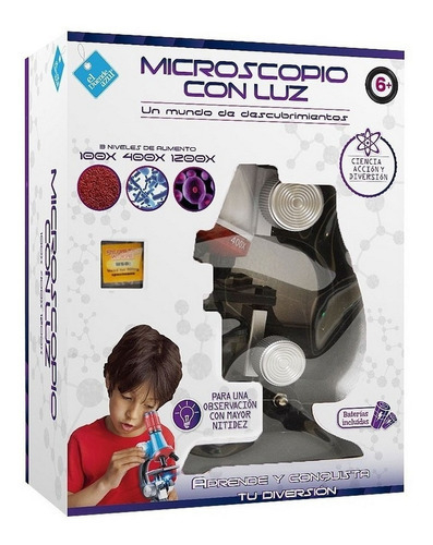 MICROESCOPIO CON LUZ EL DUENDE AZUL
