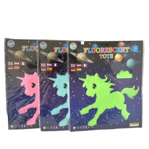 Sticker Fluo Unicornio