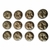 MONEDAS DE SAPO BRONCE PULIDAS(x12 UNIDADES)