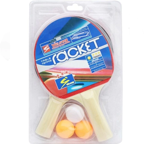 SET PING PONG RACKET (2 PALETAS 3 PELOTAS)