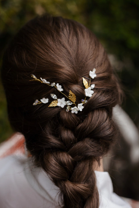 Grampo Flores e Folhas Hera - comprar online