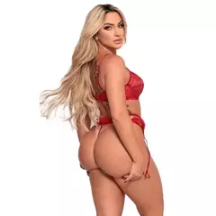 CONJUNTO SENSUAL ATREVIDA COM CINTA LIGA na internet