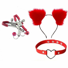 Kit - Rabo de coelho VERMELHO - comprar online