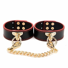 Algema com Corrente e Fivelas em Couro Luxo - comprar online