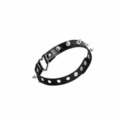 Coleira Bondage Choker com Coração e Pinos - Preto - SSP - LOVERE
