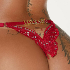 CALCINHA FIO DENTAL PERSONALIZADA BORBOLETA - SSP - LOVERE