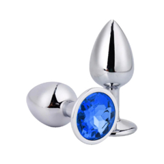 PLUG ANAL DE METAL COM PEDRA P - comprar online