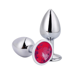 PLUG ANAL DE METAL COM PEDRA M - SSP - LOVERE
