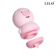 ESTIMULADOR CLITORIANO PORQUINHO 2 EM 1 LOVELY PIG 6 MODOS - SSP - LOVERE