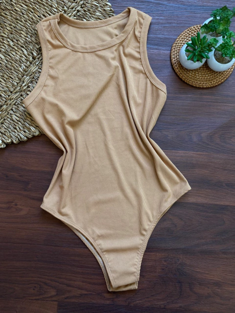 BODY REGATA CANELADO (BEGE CLARO) 0300385