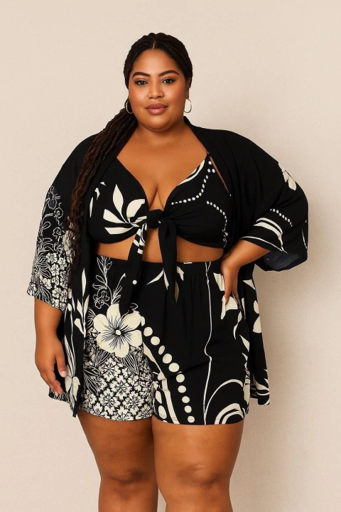 Kit Plus Kimono (crepe duna) 0400235 - comprar online