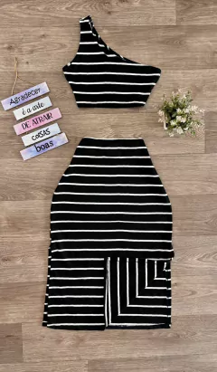 Conj Midi malha canelada- PRETO 0400299 na internet