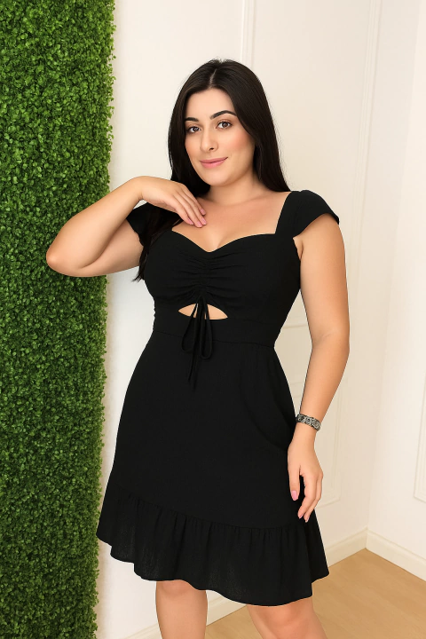 vestido elisa viscolinho 0200407 - comprar online