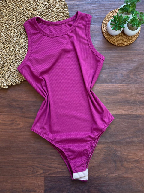 BODY REGATA CANELADO (FUSCIA) 0300385