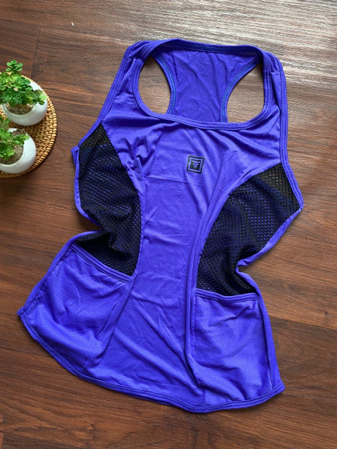 BLUSA FIT POLIAMIDA BOLSO TELA