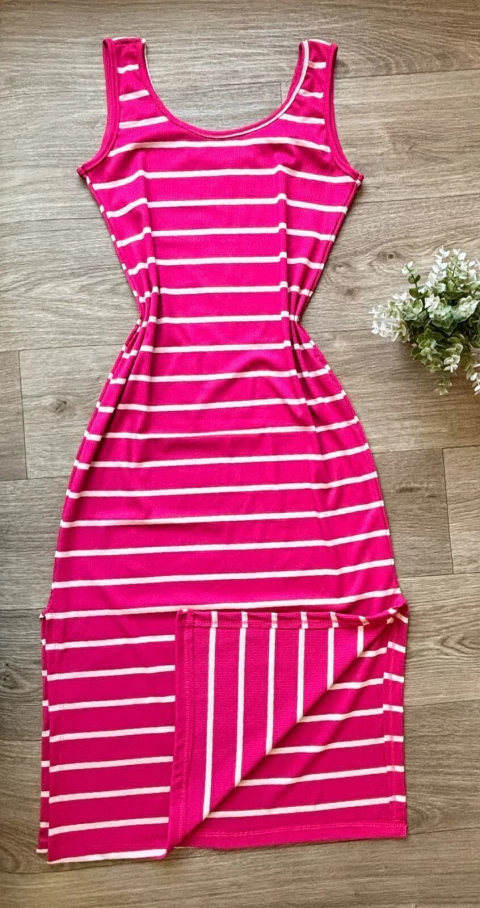 Vest Midi Canelado - Pink 0200085 - comprar online