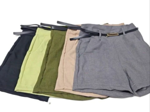 SHORT ALFAIATARIA TIPO LINHO XG