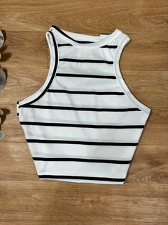 CROPPED SHEIN 0500318 REGATA CANELADO