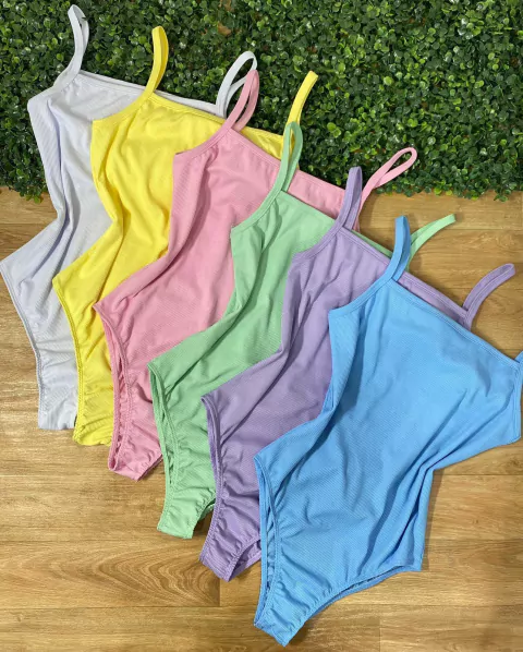 Body liso alcinha canelado