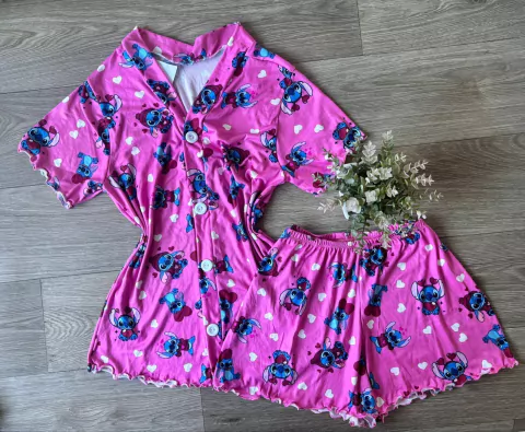 Babydoll Ondinha Americano Stitch 0400518