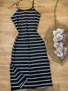 Vest Midi canelado novo (preto) 0200221
