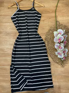 Vest Midi canelado novo (preto) 0200221