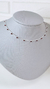 choker zircônias vermelha