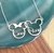 Gargantilha Mickey e minnie juntos com nome