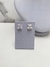 brinco zirconia quadrada - 10 mm
