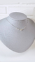 Choker coração com bolinhas