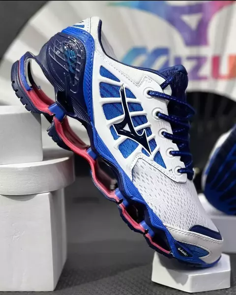 Mizuno Wave Pro 9 Azul/Branco - comprar online