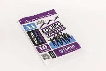 Folio Luma A4 Extra Cristal Pp X 10u. equipo Comercial