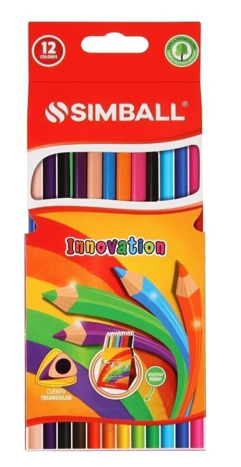 Lapiz Color Simball Innovation X12u. Largos