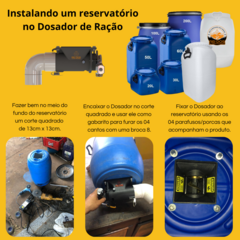 Mecanismo dosador de ração (sem a fonte 12v/10a e sem o timer digital bivolt) na internet