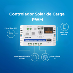 Mecanismo dosador de ração automático com kit solar + divisor y para dois animais - comprar online