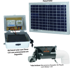Kit solar para mecanismo dosador de ração - comprar online