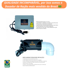 Mecanismo dosador de ração com fonte 12v/10a (não acompanha o timer convencional) - loja online