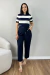 Imagem do Blusa Modal Listrada
