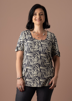 Blusa Atenas cinza - comprar online