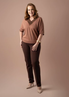 Calça Cleusa marrom - comprar online