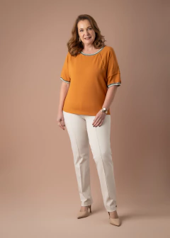 Blusa Santorini ferrugem - Cleusa Boutique