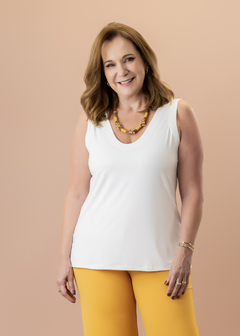 Conjunto (Calça Paris mostarda + Blusa Jasmin off white) - comprar online
