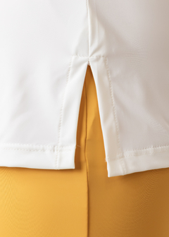 Conjunto (Calça Paris mostarda + Blusa Jasmin off white) - loja online
