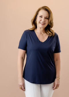 Blusa Cosmos azul marinho - loja online