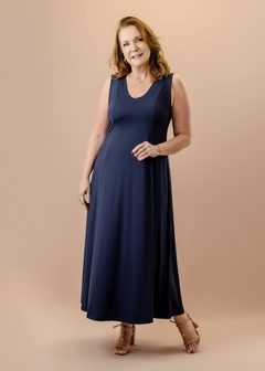 Vestido Íris azul marinho - loja online