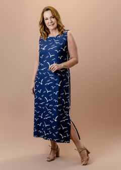 Vestido Chronos marinho - comprar online