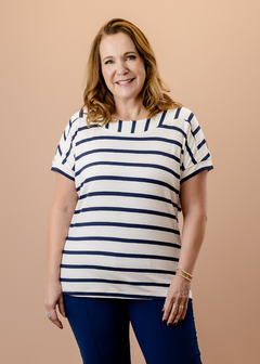 Blusa Solaris azul marinho - comprar online